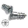 TORNILLO CAZOLETA D6,2-12 CAB.9 ZINCADO CON PUNTA (LARGO TOTAL 18,5MM.)