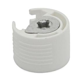 EXCÉNTRICA CAZOLETA PLÁSTICO Ø20 BIBO ESPESOR 30 BLANCO (CAJA 2000)