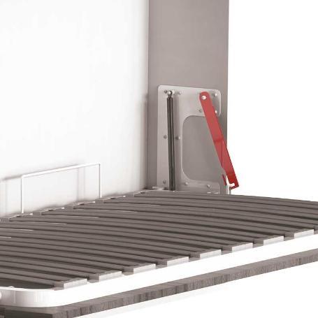 PLETINA SEGURIDAD ROJA PARA SOMIER HORIZONTAL VALIDA ANCHOS 80, 90 Y 105 ESPESOR 3MM