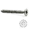 TORNILLO ROSCA MADERA CABEZA PLANA POZIDRIV INOXIDABLE DIN 7505-A LARGO 50NM DIÁMETRO 4.5MM