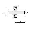 SOPORTE BASE GRIS P/SMOVE CON TOPE D066SNG TALADRO 10X32MM.-