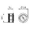 CONTRA-PULSADOR MAGNETICO REGULABLE Ø15