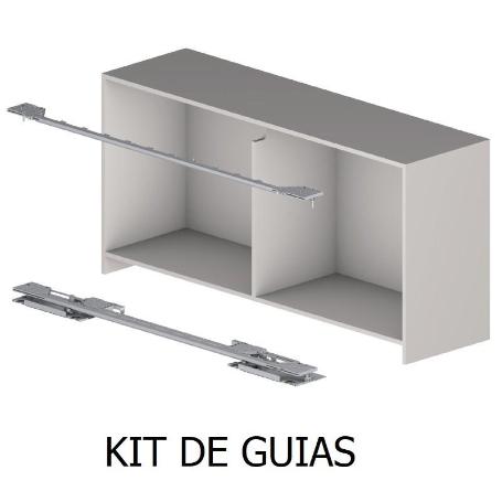 KIT DE GUÍAS SLIDER S10 BAJO FLEX MEDIDA MUEBLE 1628 - 2400