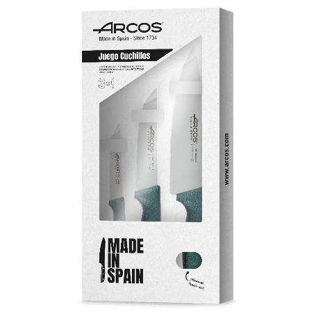 ARCOS JUEGO COCINA 3 PZS. ESTUCH NIZA METALICA AZUL 818047