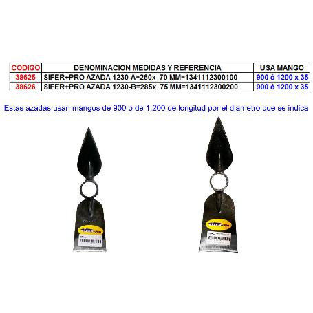 SIFER+PRO AZADA 1230-A 260X  70 MM 1341112300100