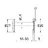 MIRILLA 3-35A60 ALUMINIO PLATA 20035