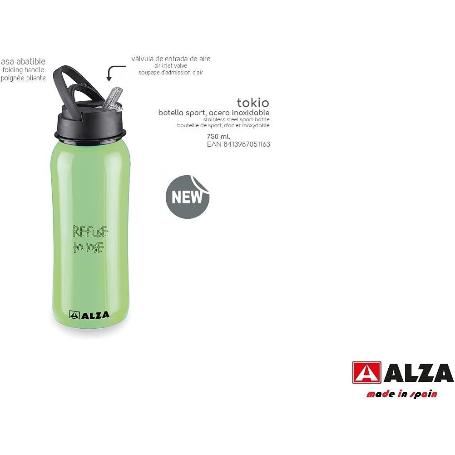 ALZA BOTELLA SPORT TOKIO GREEN 750 ML 505116