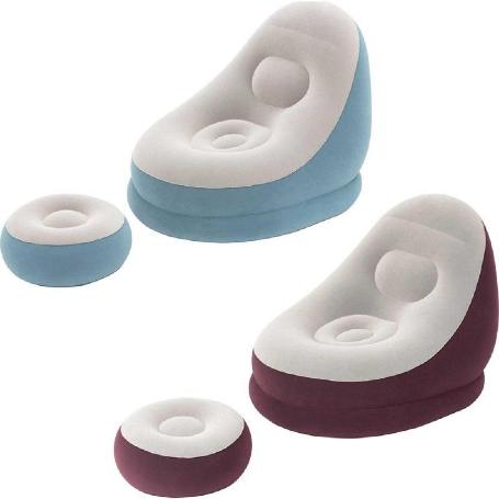 SILLON HINCHABLE + PUF SURTIDO 75053