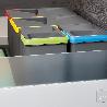EMUCA KIT DE CONTENEDORES DE RECICLAJE PARA CAJÓN DE COCINA CON BASE RECYCLE ALTURA 266MM, 2X15LITROS, 2X7LITROS, M