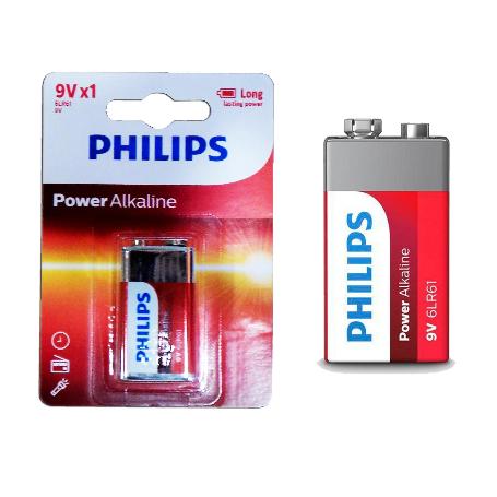 PHILIPS PILA ALCALINA POWERLIFE 6LR61 (9V) PHI-9VA BLISTER 1 UND