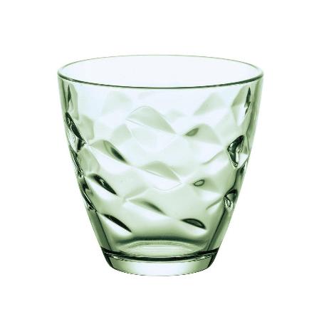 VASOS AGUA FLORA VERDE 25 CL LOTE 6