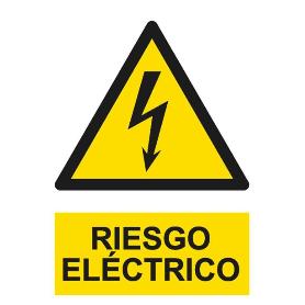 CARTEL 30*21 RD30007 PELIGRO RIESGO ELECTRICO