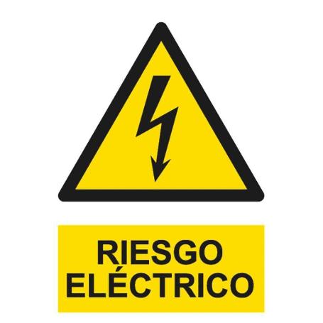 CARTEL 30*21 RD30007 PELIGRO RIESGO ELECTRICO