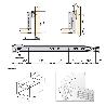 EMUCA LOTE DE 10 CAJONES DE COCINA ULTRABOX, ALTURA 150MM, PROFUNDIDAD 350MM, ACERO, GRIS METALIZADO