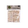 PINZAS ROPA BAMBU 10 CM 24 PIEZAS BLISTER 24