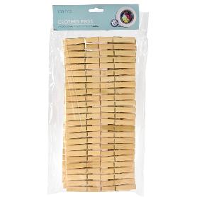 PINZAS ROPA BAMBU 10 CM 100 PIEZAS BLISTER 100