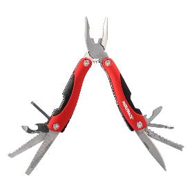 ALICATES MULTIUSOS PLEGABLES CON FUNDA 12 FUNCIONES, MULTIHERRAMIENTA CON ALICATES, NAVAJA, SIERRA, DESTORNILLADOR,