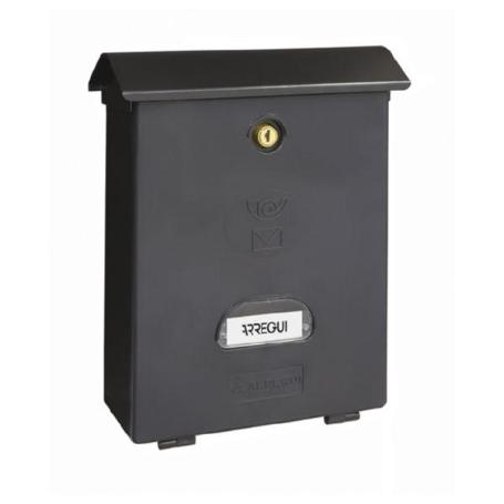 BUZON ARREGUI VERTICAL CLASICC PLASTICO NEGRO 240X346X110  E1074