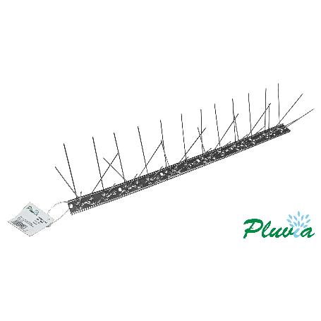 PLUVIA PINCHO ANTIPALOMA BASE METAL 50 CM 36 PUAS INOX LA555036A