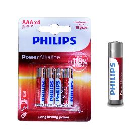 PHILIPS PILA ALCALINA POWERLIFE LR-03 AAA PHI-LR3 BLISTER 4 UNDS