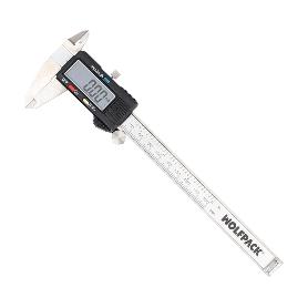 CALIBRE DIGITAL ACERO INOXIDABLE 150 MM. PIE DE REY, PAQUIMETRO. PANTALLA LCD, BOTON DE BLOQUEO