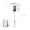 CALIBRE DIGITAL ACERO INOXIDABLE 150 MM. PIE DE REY, PAQUIMETRO. PANTALLA LCD, BOTON DE BLOQUEO