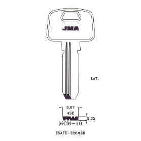 LLAVIN MCM-10 LATON SEGURIDAD B/10