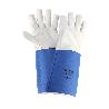 GUANTES PIEL SERRAJE LARGOS 40 CM. GUANTE RESISTENTE, GUANTE COMODO, GUANTES DE TRABAJO, (PAR)