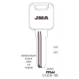 LLAVIN UCEM-8D LATON SEGURIDAD B/10