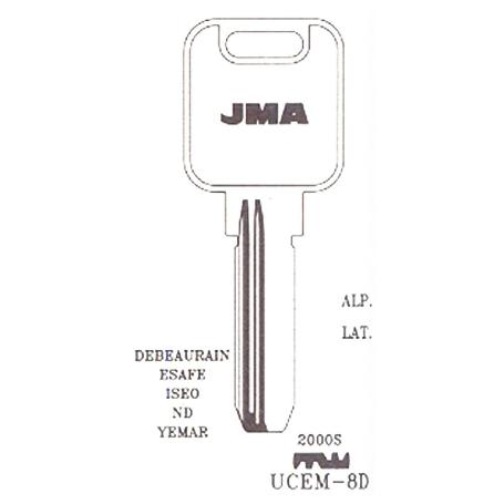 LLAVIN UCEM-8D LATON SEGURIDAD B/10