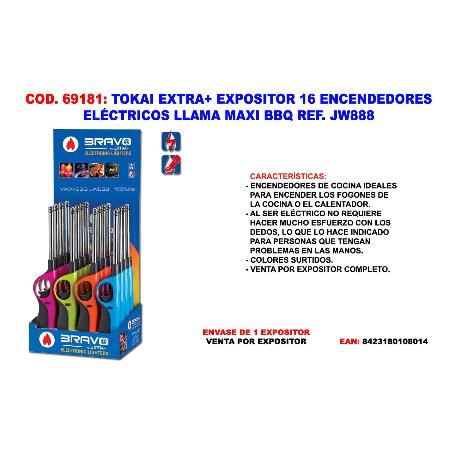 TOKAI EXPOSITOR 16 ENCENDEDOR ELEC LLAMA MAXI BBQ  HC1009  64703