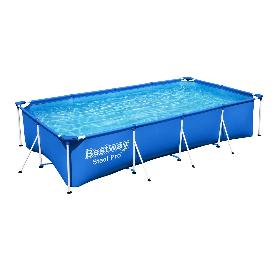 PISCINA RECTANGULAR CON DEPURADORA 400X211X81CM.