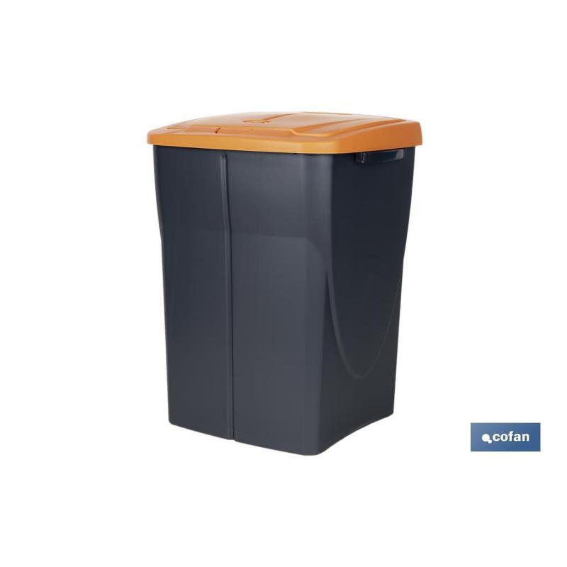 Cubo basura naranja hotsell