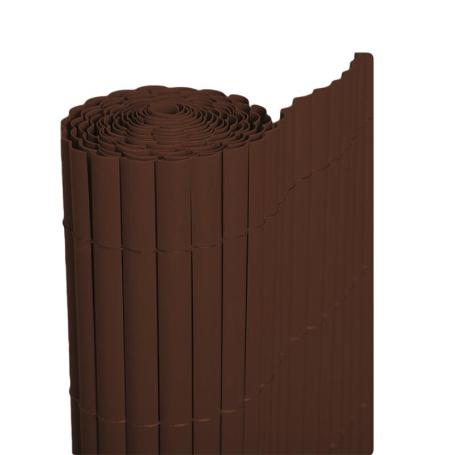 CAÑIZO PVC MEDIA CARA 2X3M CHOCOLATE