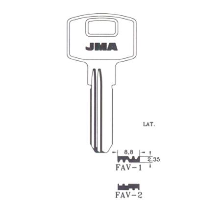 LLAVIN FAV-1D LATON SEGURIDAD B/10