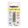 PUNTAS DESTORNILLADOR LARGO PLANO 6 MM. (2 PIEZAS). ACERO S2 AL CROMO VANADIO. PUNTAS HEXAGONALES, DESTORPUNTAS,