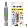 PUNTAS DESTORNILLADOR LARGO PLANO 4 MM. (2 PIEZAS). ACERO S2 AL CROMO VANADIO. PUNTAS HEXAGONALES, DESTORPUNTAS,