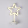 ESTRELLA NAVIDAD NEON LED 30CM. BLANCO CALIDO