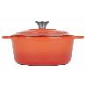 COCOTTE HIERRO ESMALTE NARANJA 3,35LT LT011