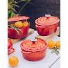 COCOTTE HIERRO ESMALTE NARANJA 3,35LT LT011