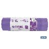 BOLSA DE BASURA AUTOCIERRE PERFUMADA LAVANDA 57 X 57 G.90 COLOR VIOLETA 15 UDS 30L