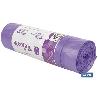 BOLSA DE BASURA AUTOCIERRE PERFUMADA LAVANDA 57 X 57 G.90 COLOR VIOLETA 15 UDS 30L