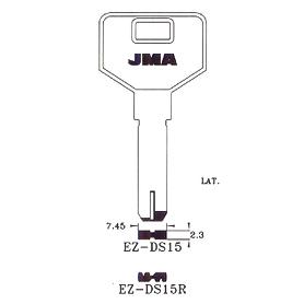 LLAVIN EZ-DS LATON 15R. SEGURIDAD B/10