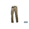 PANTALON TRABAJO LENOIR 280GMS/M BEIGE-NEGRO T-38