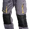 PANTALONES LARGOS DETRABAJO, MULTIBOLSILLOS, RESISTENTES, RODILLA REFORZADA, GRIS/AMARILLO TALLA 46/48 L