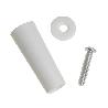 TOPE PERSIANA CON TORNILLO 60 MM. BLANCO