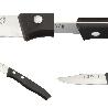 CUCHILLO ASPEN MONDADOR HOJA ACERO INOXIDABLE 8 CM. NEGRO