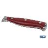 CUCHILLO VERDURAS  HOJA13CM MODELO AGUACEJO ROJO