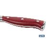 CUCHILLO PANERO HOJA 21CM MODELO AGUACEJO ROJO