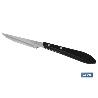 PACK 3 CUCHILLO DE MESA CON FILO HOJA 10CM  MODELO GULASH NEGRO